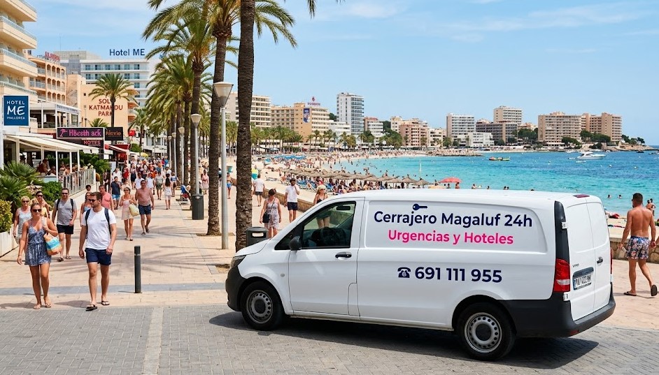Furgoneta Cerrajero Magaluf Calviá 24h